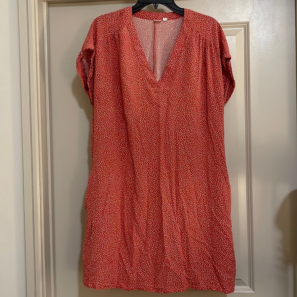 Polka Dot Mini Dress Gap Size L
